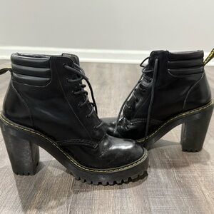 Dr. Martens Persephone Black Heeled Boots 9